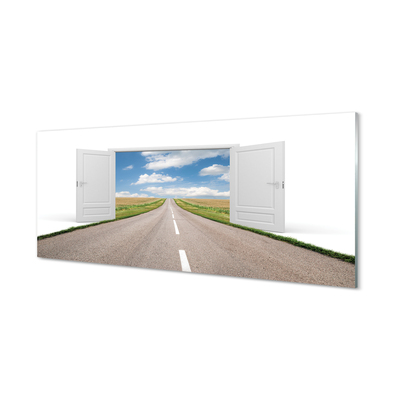Acrylglasbilder Feldstraße 3d tür