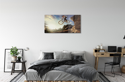 Acrylglasbilder Mountainbike himmel wolken