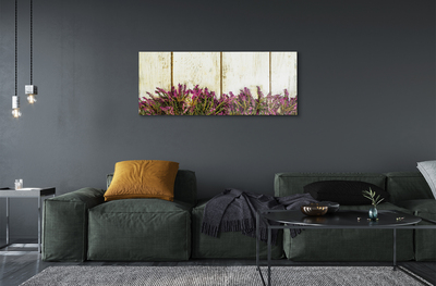 Acrylglasbilder Platten lila blüten