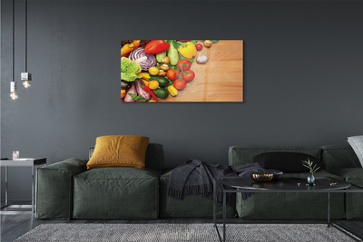 Acrylglasbilder Knoblauch pilze zucchini