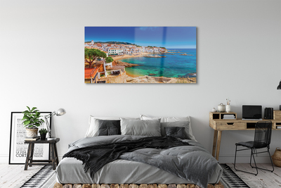 Acrylglasbilder Spanien strand stadt küste