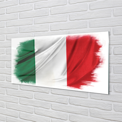 Acrylglasbilder Flagge von italien