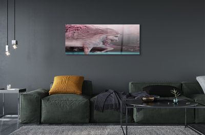 Acrylglasbilder Unicorn see bäume