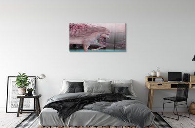 Acrylglasbilder Unicorn see bäume