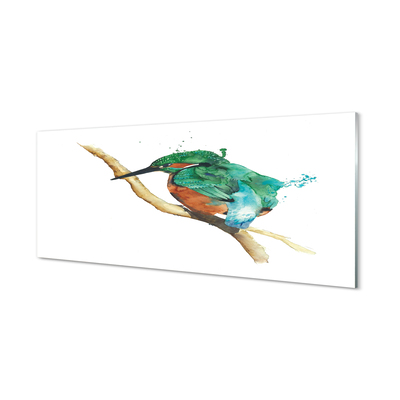 Acrylglasbilder Gemalt bunter papagei