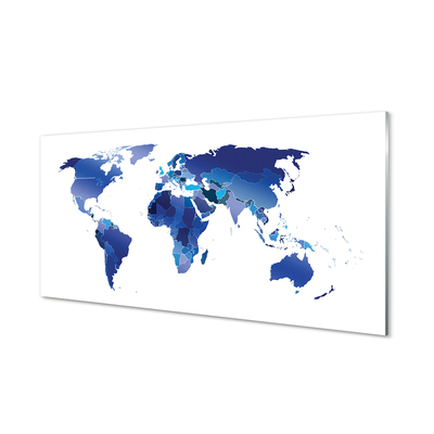 Acrylglasbilder Blaue karte