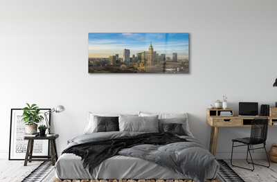 Acrylglasbilder Panorama der wolkenkratzer in warschau