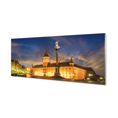 Acrylglasbilder Warschau altstadt sonnenuntergang