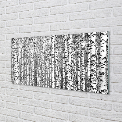 Acrylglasbilder Schwarz-weiß-baum