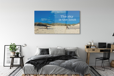 Acrylglasbilder Beach channel himmel