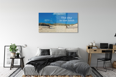 Acrylglasbilder Beach channel himmel
