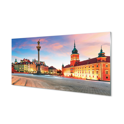 Acrylglasbilder Sonnenaufgang warschau altstadt