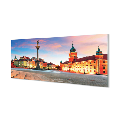 Acrylglasbilder Sonnenaufgang warschau altstadt