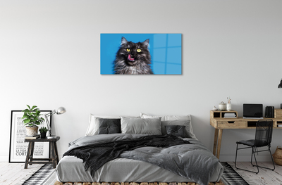 Acrylglasbilder Oblizujący katze