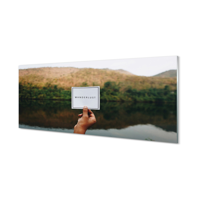 Acrylglasbilder Panorama schriftzug von hand