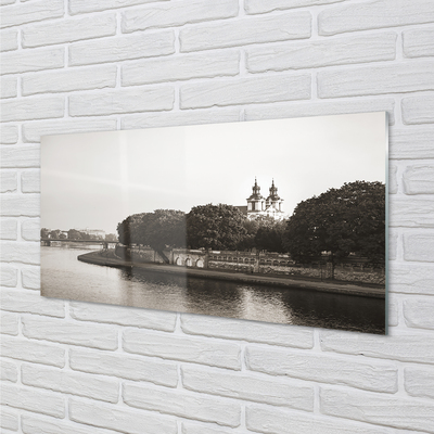 Acrylglasbilder River bridge krakow