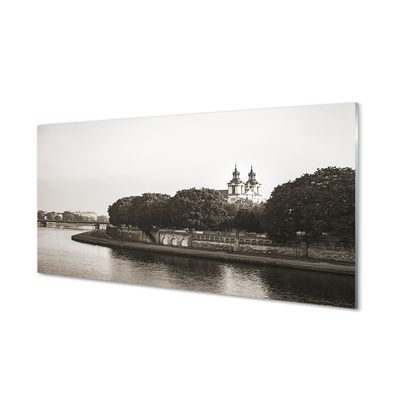 Acrylglasbilder River bridge krakow