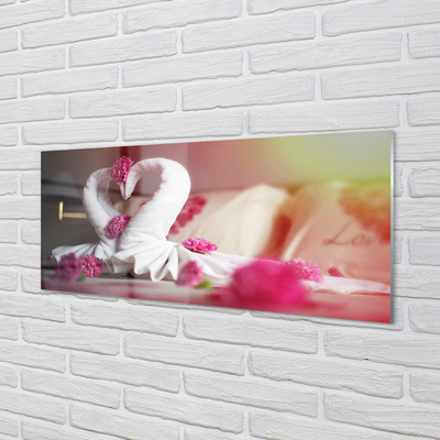 Acrylglasbilder Blumen handtücher