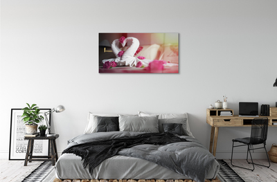Acrylglasbilder Blumen handtücher