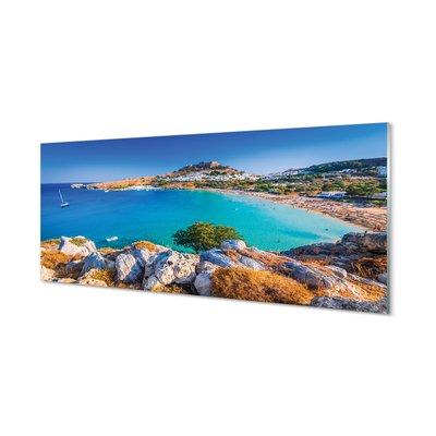 Acrylglasbilder Panorama der strand küste von griechenland