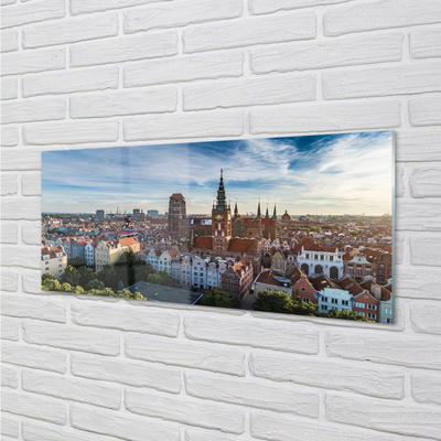 Acrylglasbilder Kirche danzig panorama