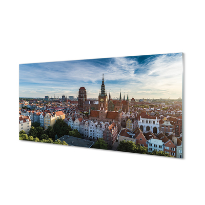 Acrylglasbilder Kirche danzig panorama