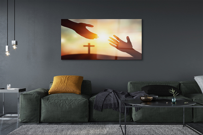 Acrylglasbilder Hände verschränkt