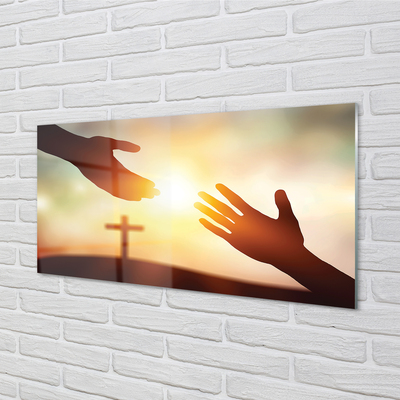 Acrylglasbilder Hände verschränkt