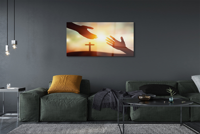 Acrylglasbilder Hände verschränkt