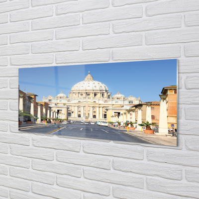 Acrylglasbilder Rom straßen gebäude kathedrale