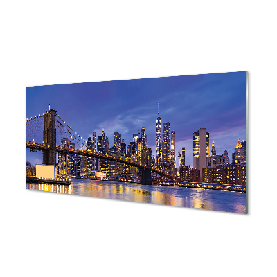 Acrylglasbilder Sonnenuntergang panorama der sonne brücke