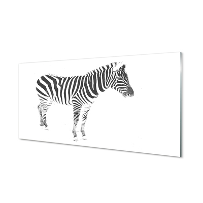 Acrylglasbilder Painted zebra