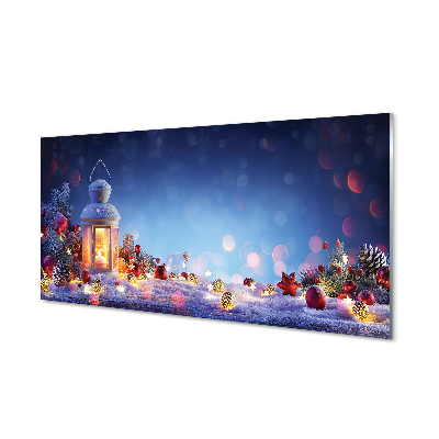 Acrylglasbilder Die laternen von schneebälle