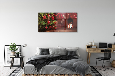 Acrylglasbilder Flitter weihnachtsbaumg