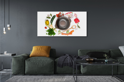 Acrylglasbilder Löffel tomaten petersilie