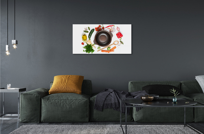 Acrylglasbilder Löffel tomaten petersilie