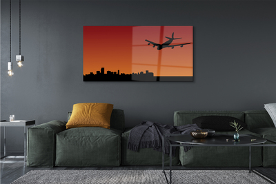 Acrylglasbilder Flugzeug himmel