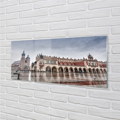 Acrylglasbilder Krakow regen kirche stoff