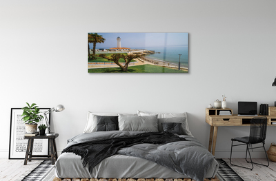 Acrylglasbilder Spanien leuchtturm küste