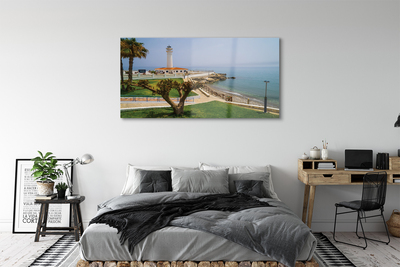 Acrylglasbilder Spanien leuchtturm küste