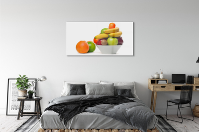 Acrylglasbilder Obst in eine schüssel geben