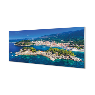 Acrylglasbilder Stadt des meeres panorama griechenland