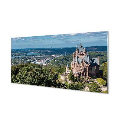 Acrylglasbilder Deutschland panorama der burg der stadt