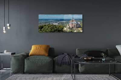 Acrylglasbilder Deutschland panorama der burg der stadt