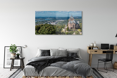 Acrylglasbilder Deutschland panorama der burg der stadt