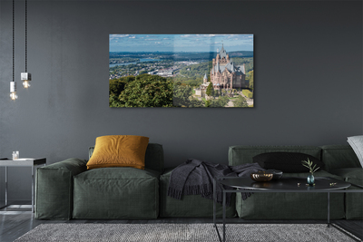 Acrylglasbilder Deutschland panorama der burg der stadt