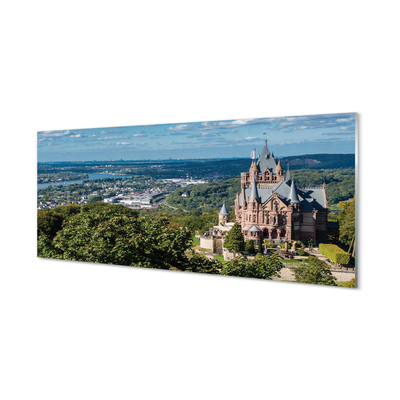 Acrylglasbilder Deutschland panorama der burg der stadt