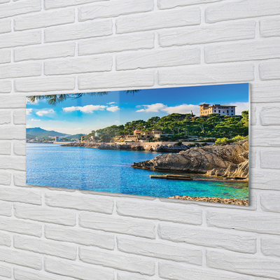 Acrylglasbilder Berge an der küste spanien meer