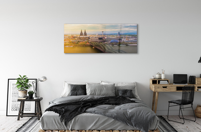 Acrylglasbilder Deutschland panorama flussbrücken