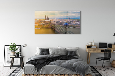 Acrylglasbilder Deutschland panorama flussbrücken